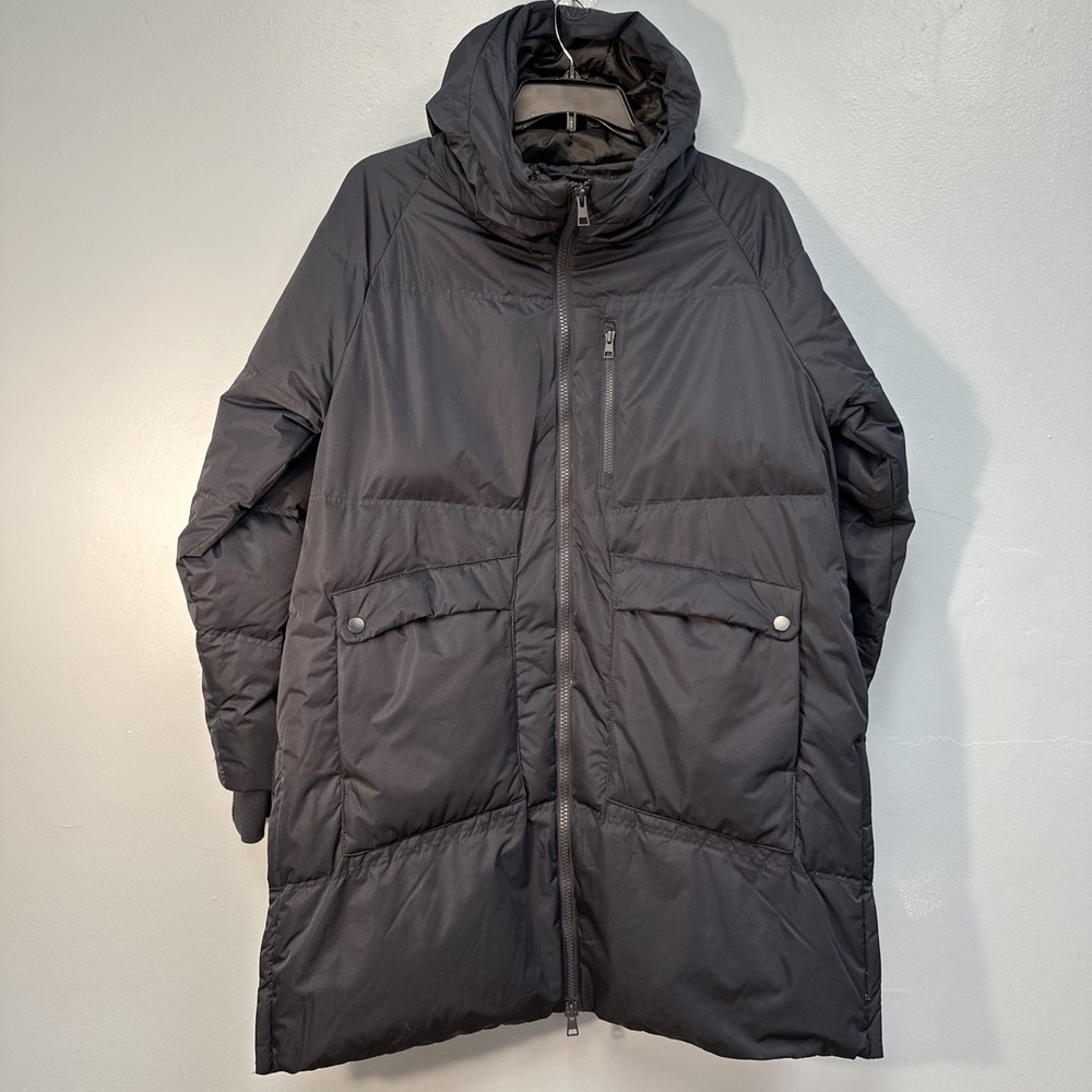 MONDETTA OUTDOOR PROJECT ~ WOMENS XL ~ NAVY BLUE DOWN HOODED PARKA COAT‎ JACKET